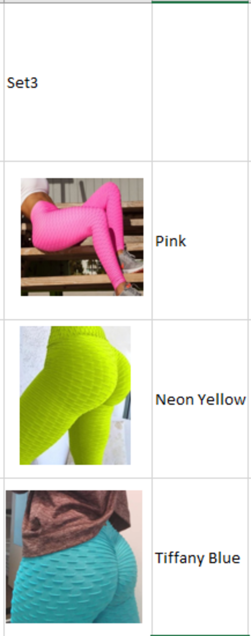 Set of 3 - Ruched Leggings